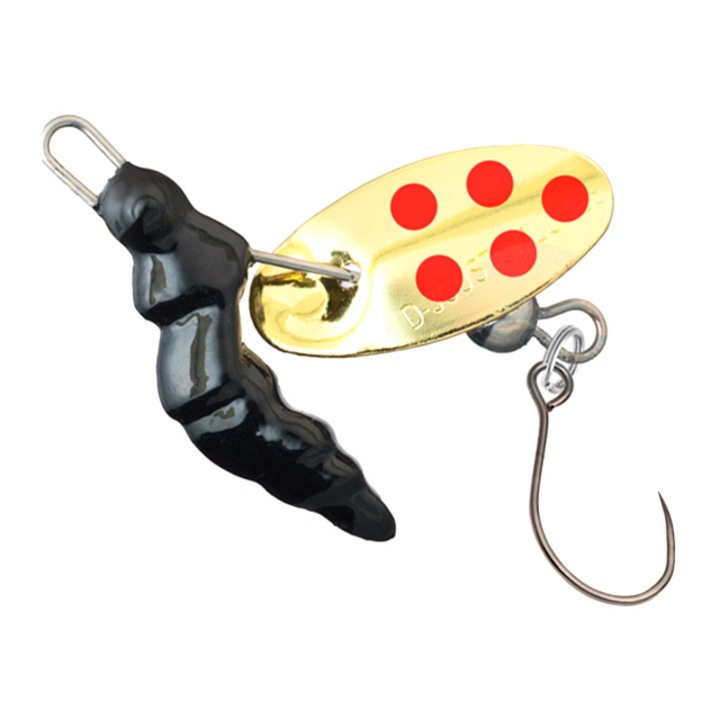 Lingurita rotativa D-3 Phar Lap 4g Gold Blade #GB, pentru pescuit la pastrav, clean sau biban