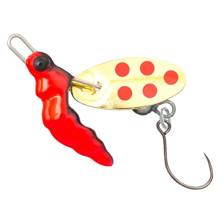 Lingurita rotativa D-3 Phar Lap 2.5g Gold Blade #GR, pentru pescuit la pastrav, clean sau biban