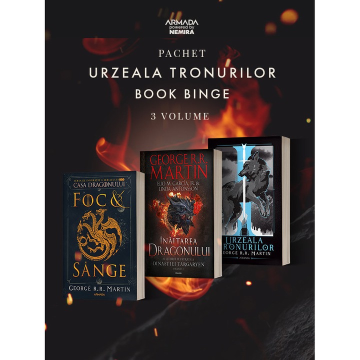 Pachet Urzeala Tronurilor Book Binge 3 volume - George R.R. Martin