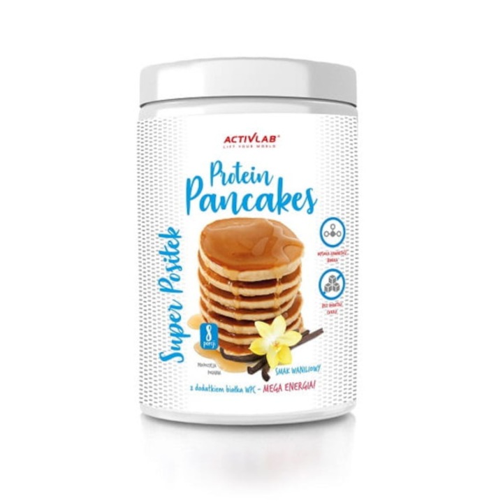 Clatite proteice, ActivLab Protein Pancakes, vanilie, 400g