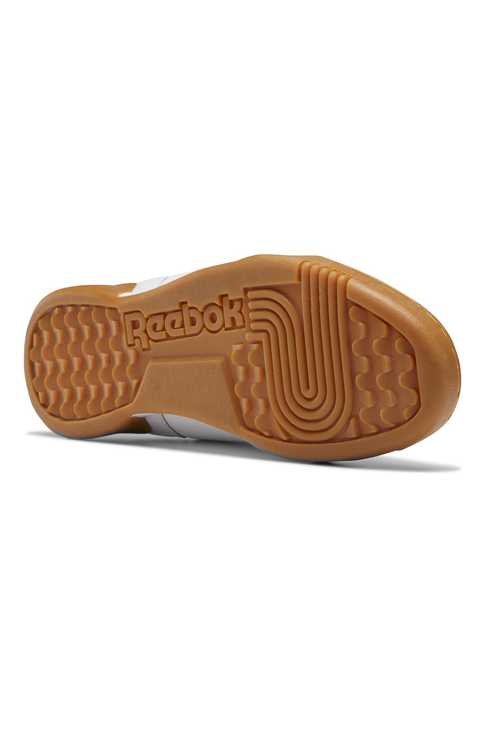 Reebok, Workout Plus bőrsneaker perforált részletekkel, Piros, Szürke ...