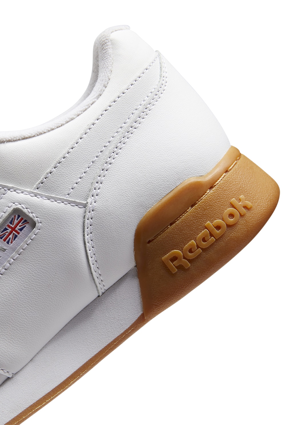 Reebok, Workout Plus bőrsneaker perforált részletekkel, Piros, Szürke ...