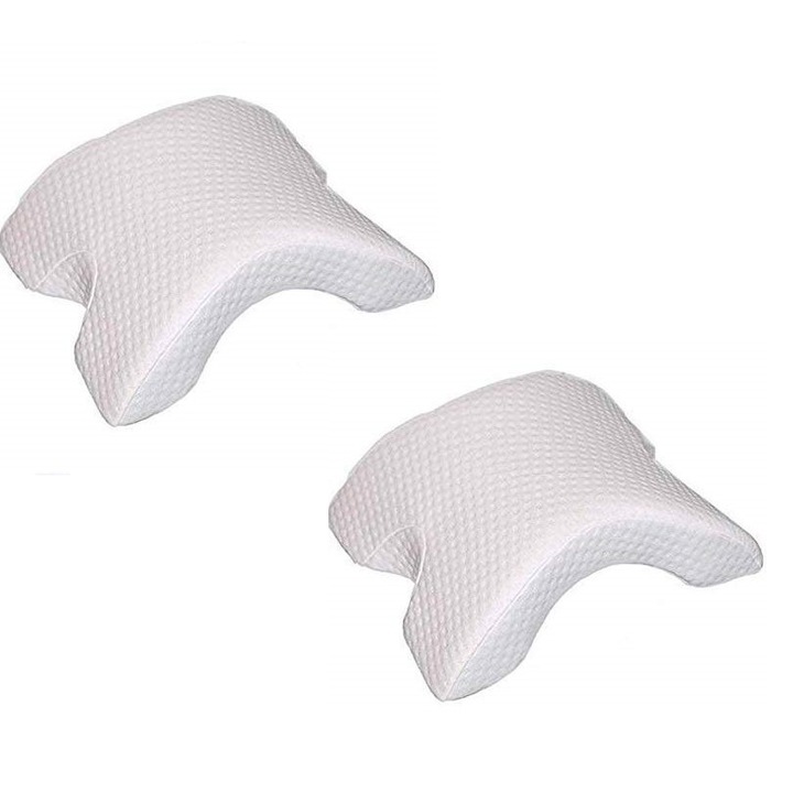 OEM 2 db Ortopéd párna készlet, memóriahab, ívelt és anatómiai forma, 30x36 cm