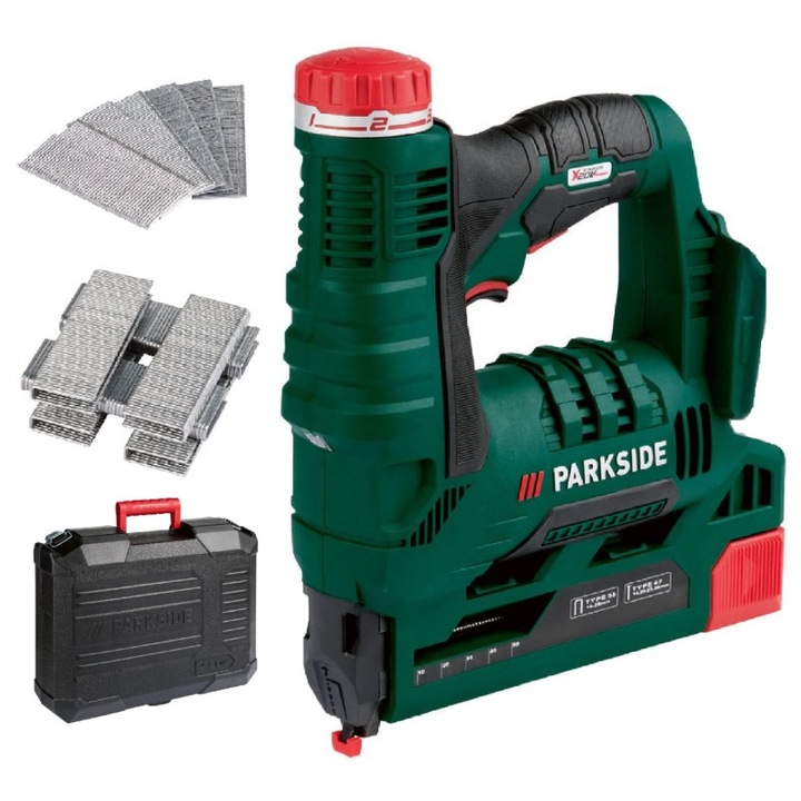 Set capsator fara fir/capse PAT 20, Parkside, Plastic, 26x23.1x7 cm, 1. ...