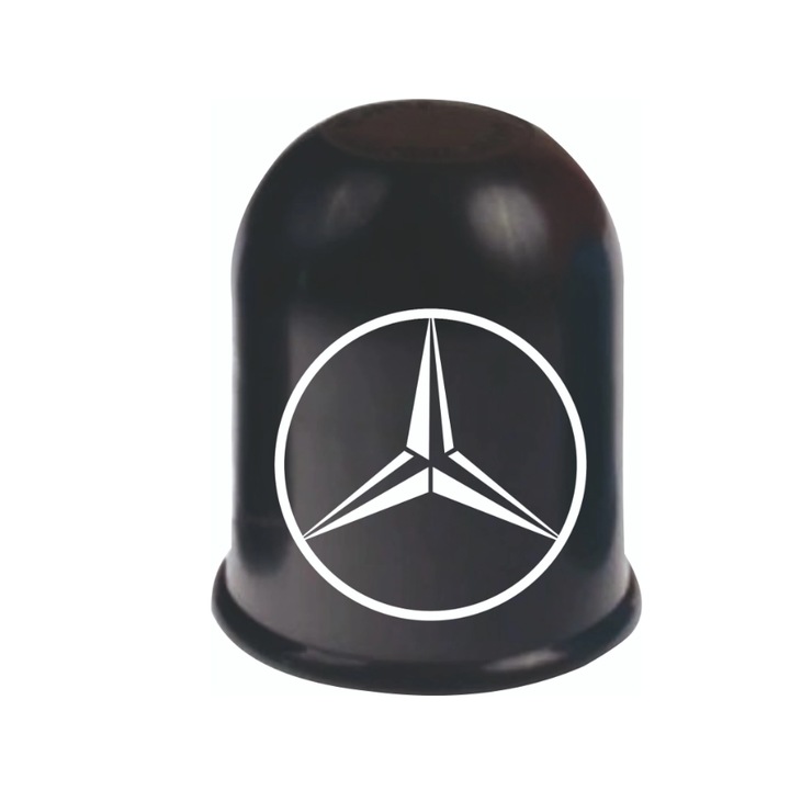 Capac protectie carlig pentru remorca auto, plastic, personalizat Mercedes Benz, Creative Rey®