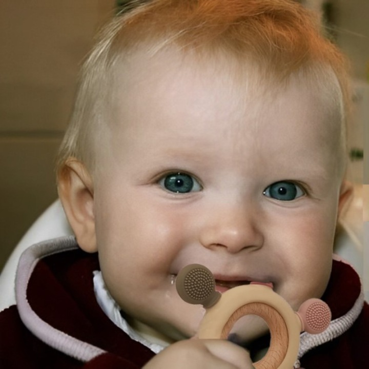 Baba fogzási játék, szenzoros, baba gumigyűrű, szilikon, Empria, Milu