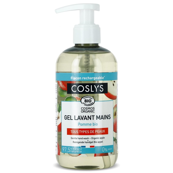 Gel BIO spalare maini, fara sapun, cu extract de mere Coslys, 300 ml
