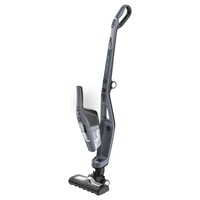Aspirator vertical Rowenta Dual Force 2in1 RH6736WH, 40W, 18V, max 45 min, reincarcare 5 ore, iluminare cu led, pliabil, recipient 0.6L, filtru spuma, gri