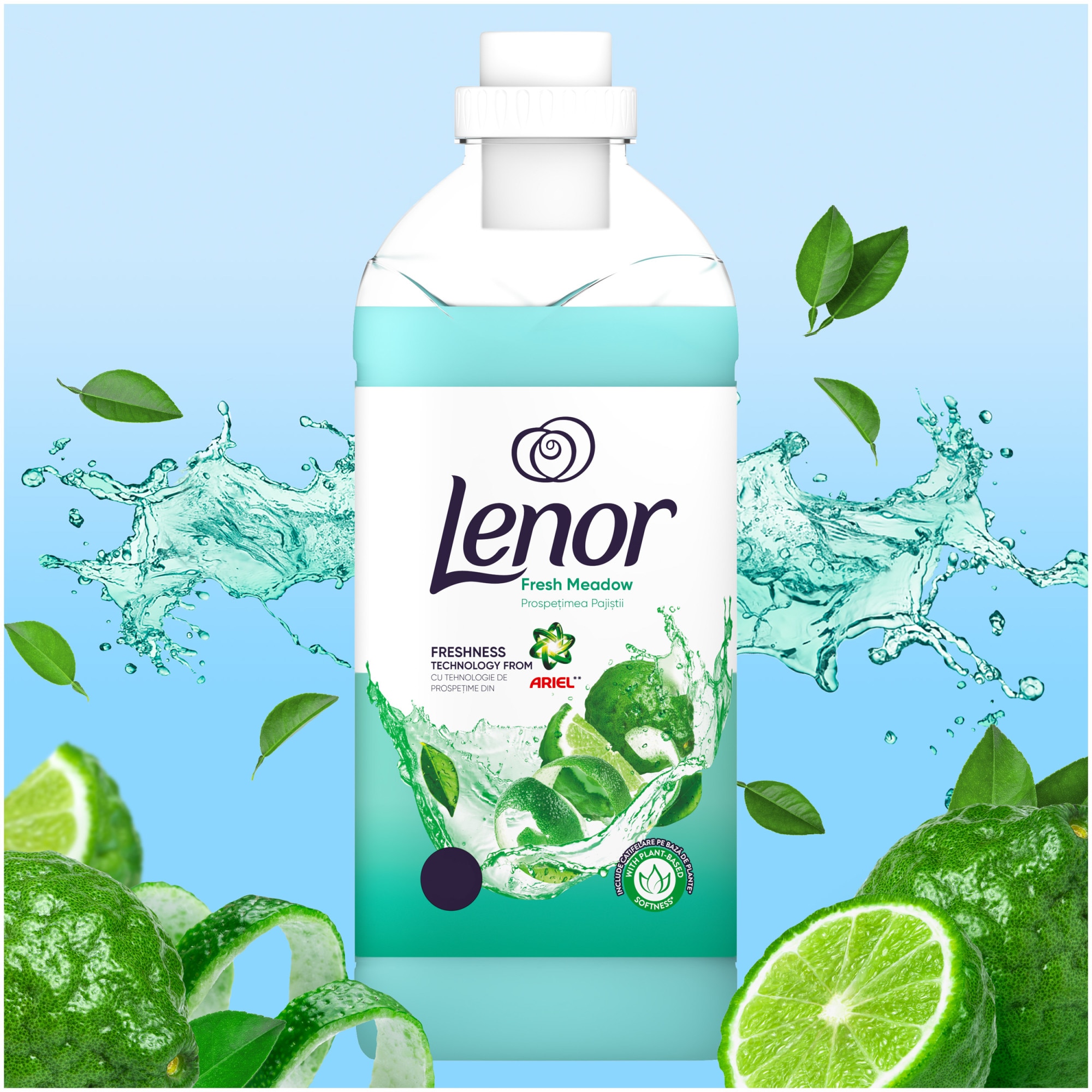 Омекотител Lenor Fresh Meadow, 1.625 л, 65 пранета - eMAG.bg