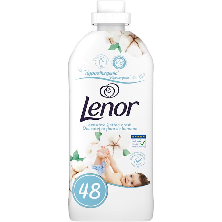 Омекотител Lenor Sensitive, 1.2 л, 48 пранета