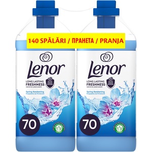 Pachet Balsam de rufe Lenor Spring Awakening, 2x70 spalari, 2x1.75 L