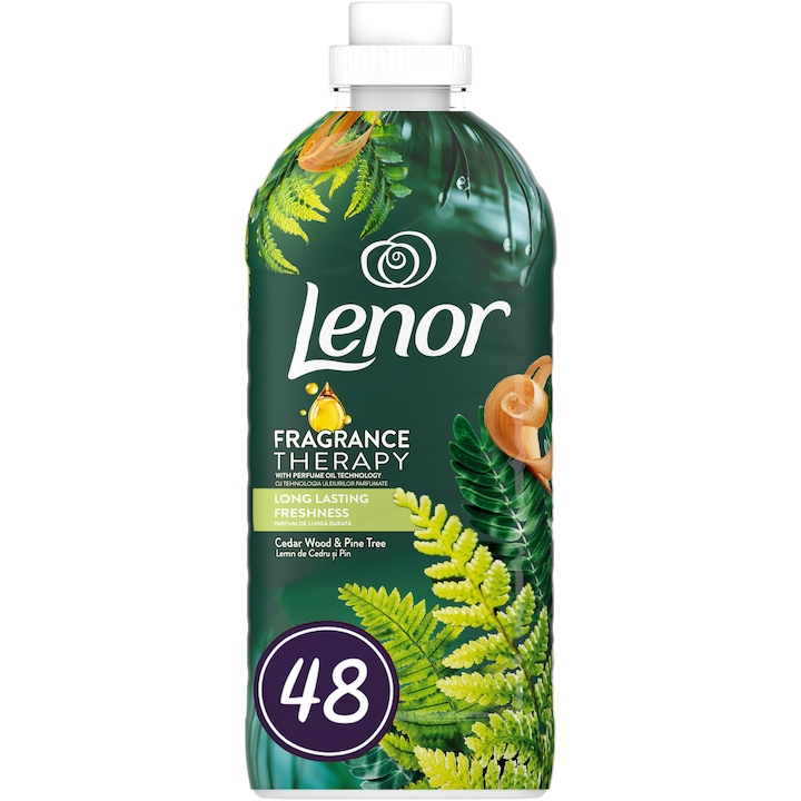 Омекотител Lenor Bergamot, Aloe Verra и Eucalyptus, 1.2 л, 48 пранета