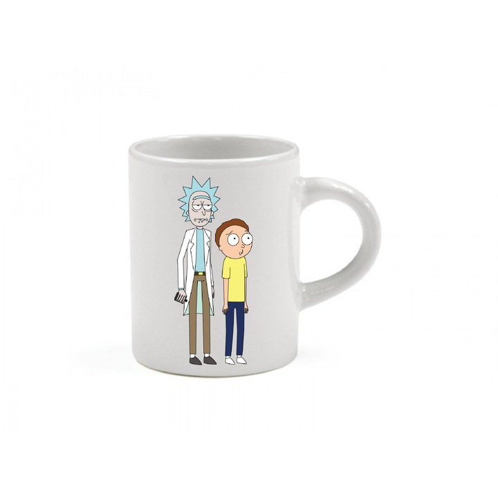 Персонализирана бяла чаша, Custom Designs, модел Rick&Morty, 330 мл