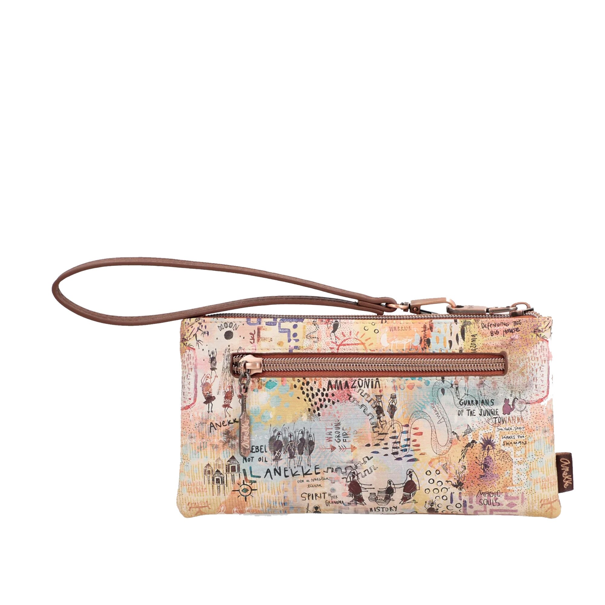 Anekke Butterfly Large Wallet – Multicolor, Große Damengeldbörse Mit RFID-Schutz, 18,5x10x4,5 Cm