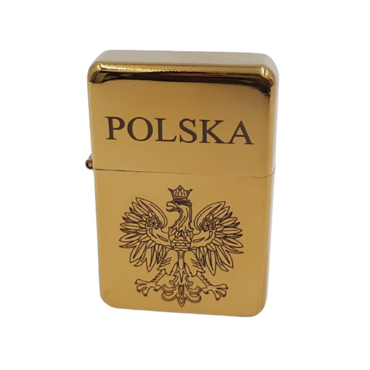 Bricheta pe benzina, 6x4 cm, Auriu