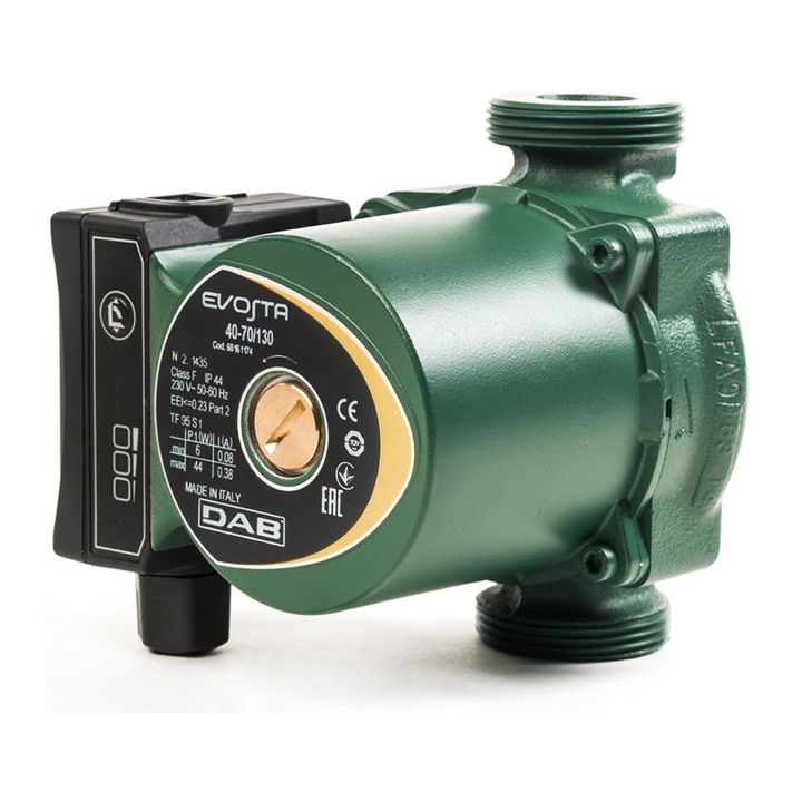 Pompa apa, DAB, Evosta 2 SOL, circulatie, pentru sisteme solare, 30-145/130, 14,5m, 3,6 metri cubi/ora, 1/2", Verde/Negru