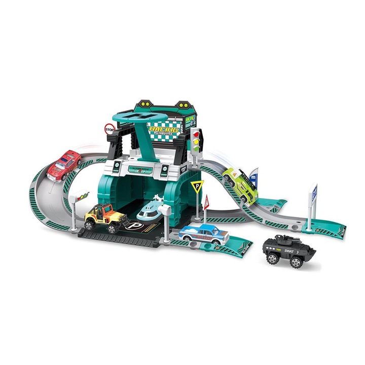 Set parcare, Plastic, 3+, Multicolor