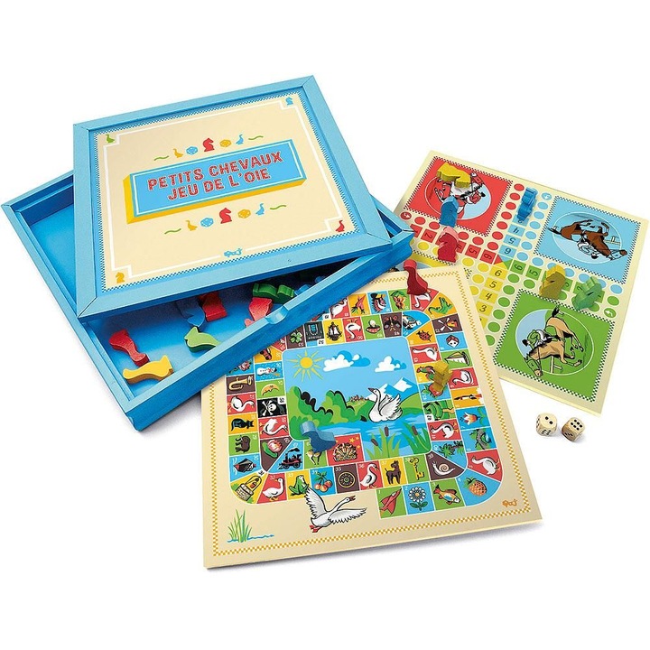 Комплект настолни игри, Jujura, Wood, Multicolor