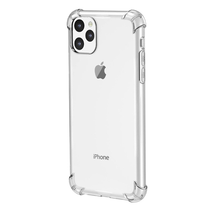 Husa de protectie Anti-Shock compatibila cu Apple iPhone 13 Mini, TPU, Slim Design, Shock Protection, Transparent