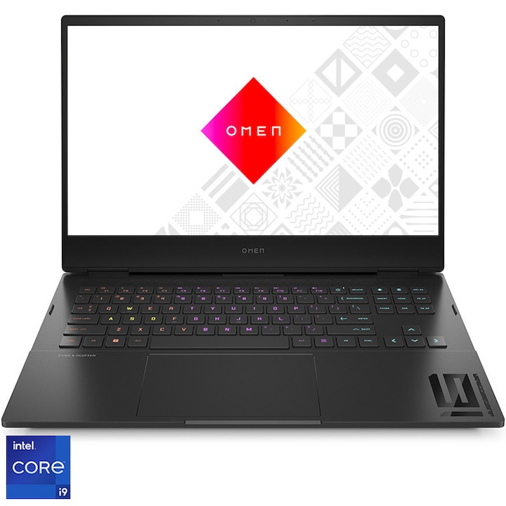 Laptop Gaming HP OMEN 16-k0011nq cu procesor Intel® Core™ i9-12900H pana la 5.0 GHz, 16.1", QHD, IPS, 165Hz, 16GB DDR5, 1TB SSD, NVIDIA® GeForce RTX™ 3070 Ti 8GB GDDR6, FreeDOS, Black