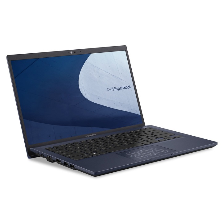 Laptop ASUS ExpertBook B1 B1400CBA-EB2730X, 14 inch, Intel Core i3-1215U 4 C / 8 T, 2.6 GHz - 4.2GHz, 8 MB cache, 28 W, 16 GB RAM, 512 GB SSD, Intel UHD Graphics, Windows 11 Pro