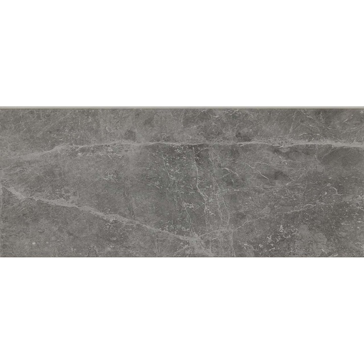 Placa decorativa din polistiren, imitatie marmura, gri, 120 x 50 x 2 cm