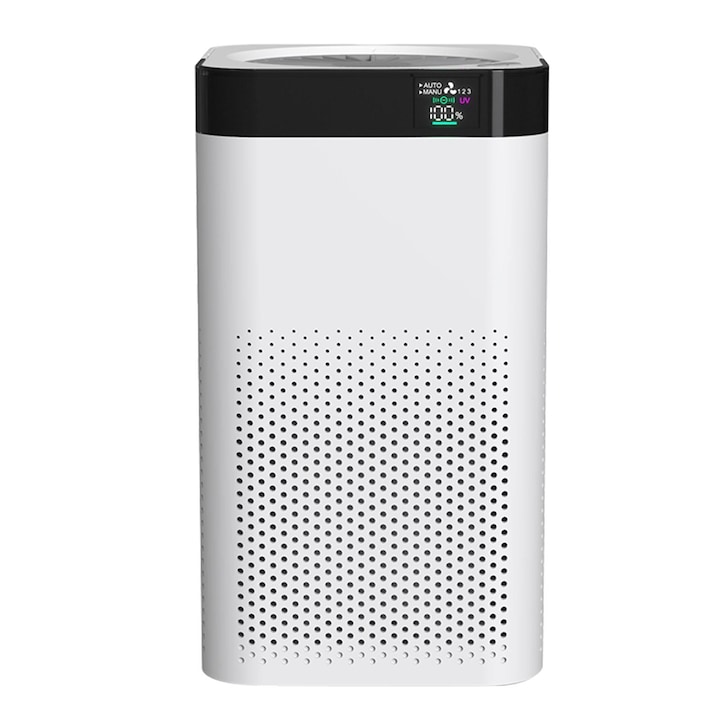 Purificator de aer UWOT, WIFI, 185 m/h, argintiu, 208x350 mm
