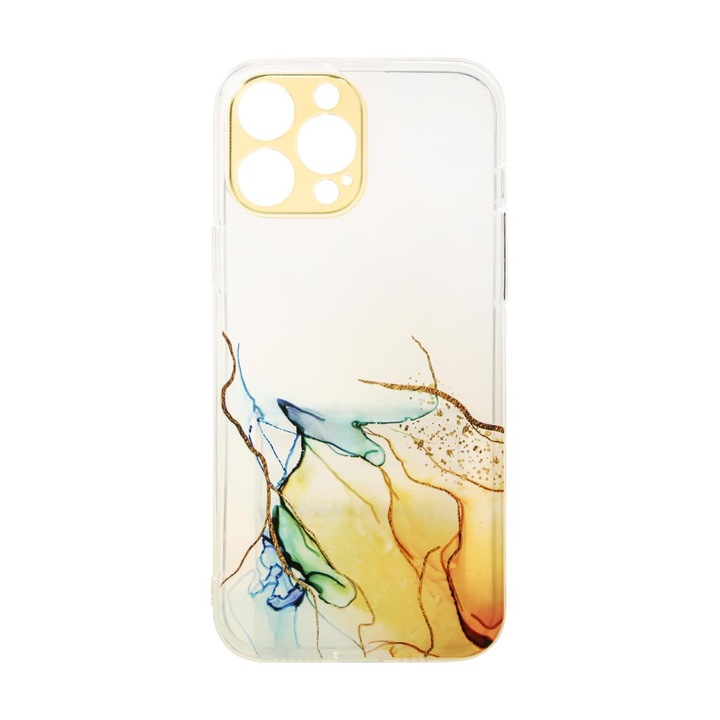 Carcasa Marble Case compatibila cu Xiaomi Redmi Note 11 Orange