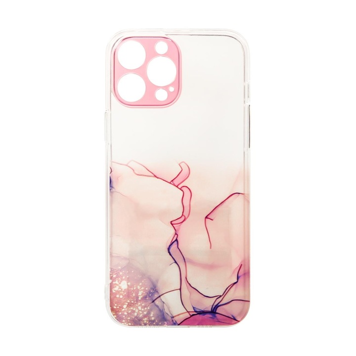 Carcasa Marble Case compatibila cu Samsung Galaxy A12 Pink