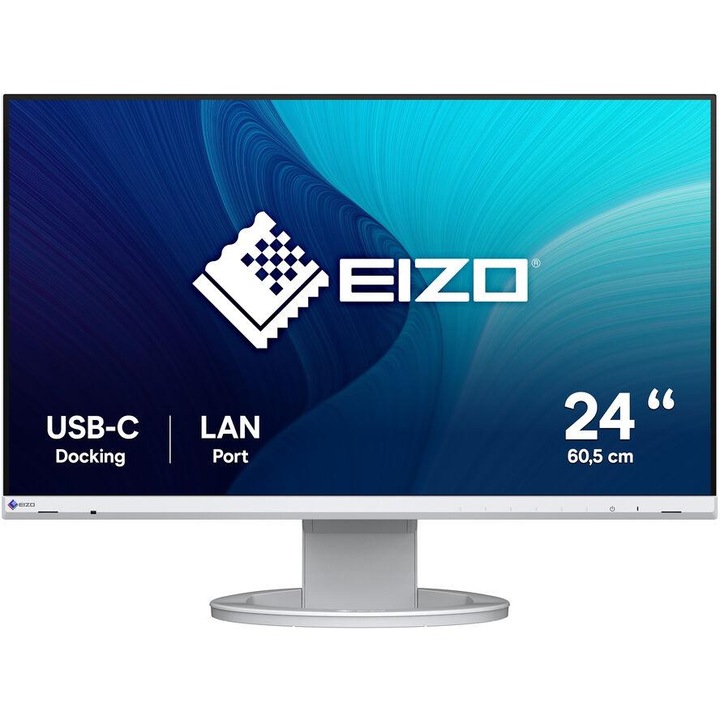 EIZO FlexScan EV2490-WT számítógép monitor 60,5 cm (23.8") 1920 x 1080 pixelek Full HD LED Fehér (EV2490-WT)