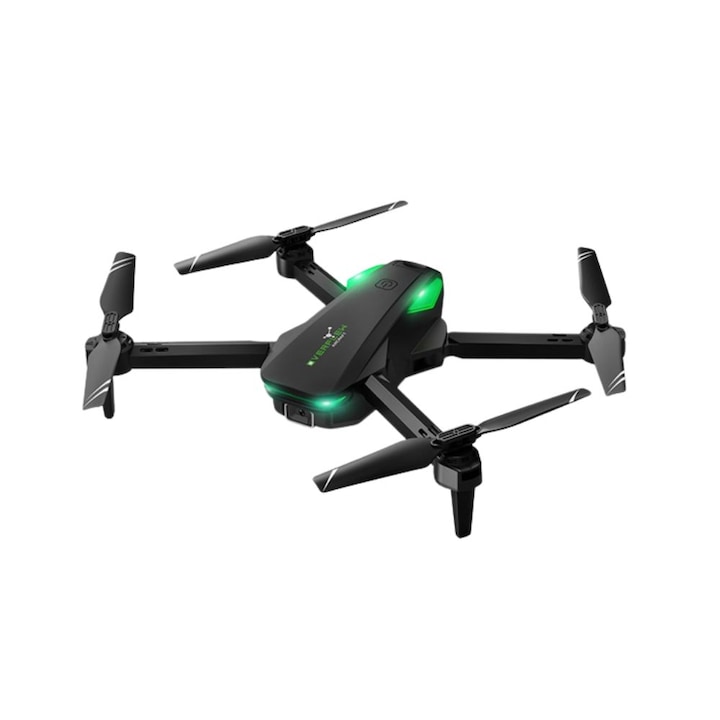 Drona cu camera ZEEVOS, 1080 px, pentru adulti si copii, quadcopter cu telecomanda FPV cu control vocal, gesturi selfie, Mentinere altitudine