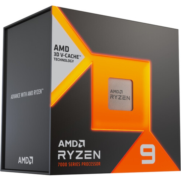 Процесор AMD Ryzen™ 9 7900X3D, 140MB, 4.7/5.6GHz Max Boost, Socket AM5, Radeon Graphics