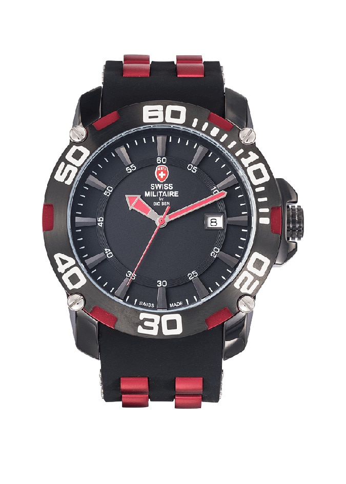 Ceas Swiss Militaire Rocky Rosu