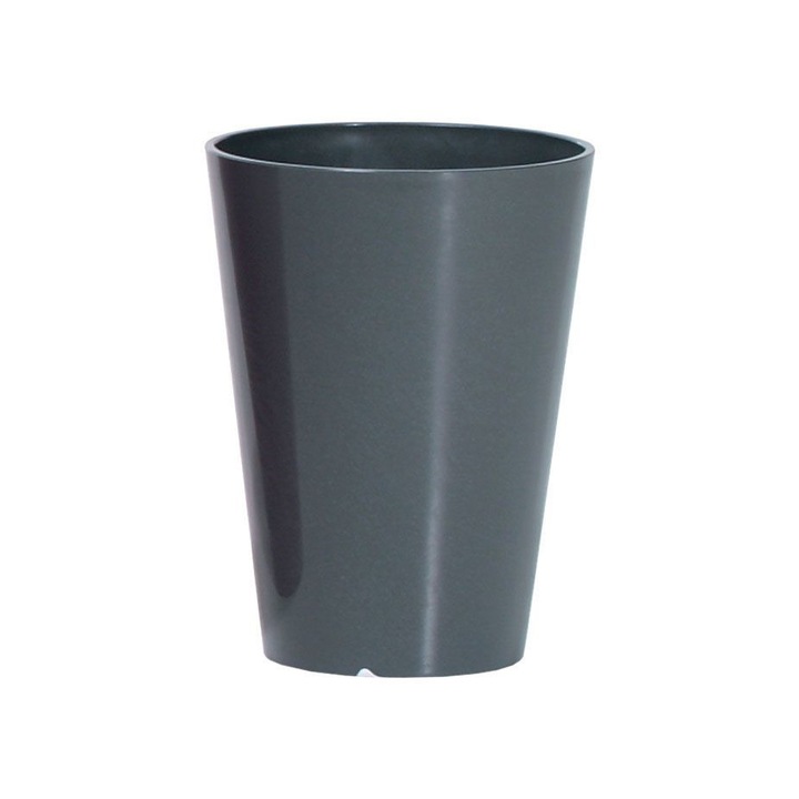 Ghiveci orhidee Coubi Orchid, Prosperplast, Plastic, 13 x 17 cm, Negru