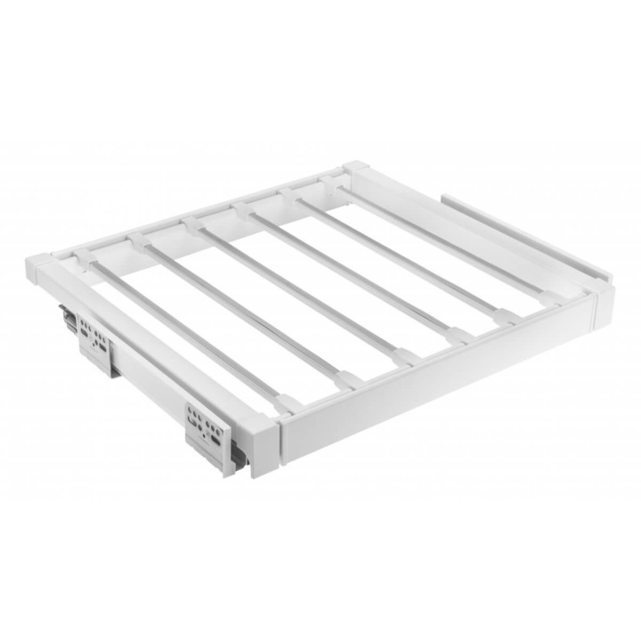 Raft pentru pantaloni ELITE 600 mm, soft close, alb