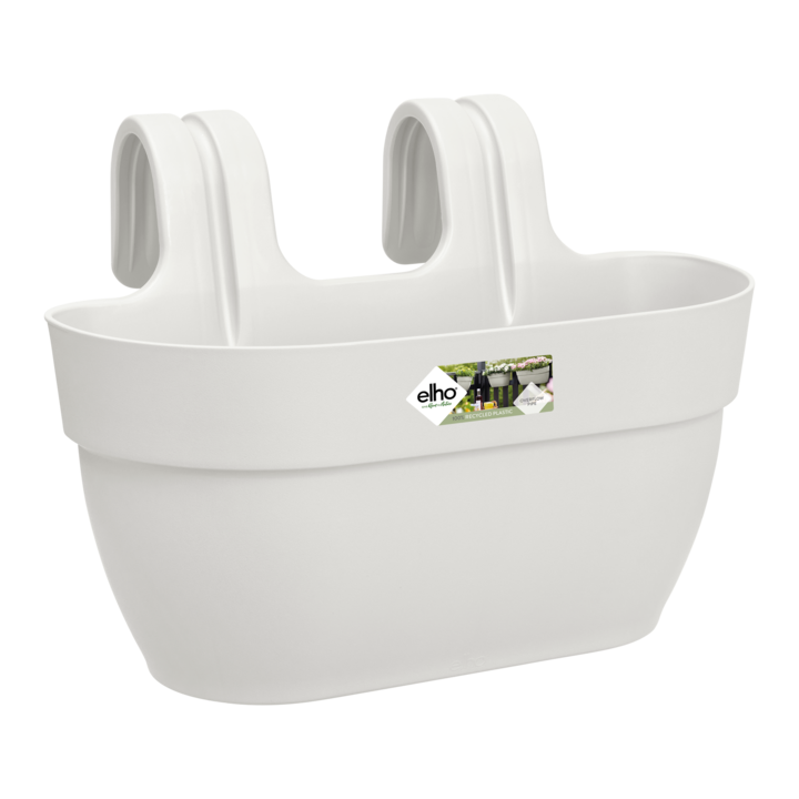 Саксия за парапет Vibia Campana easy hanger голяма бял цвят с дължина 46 см