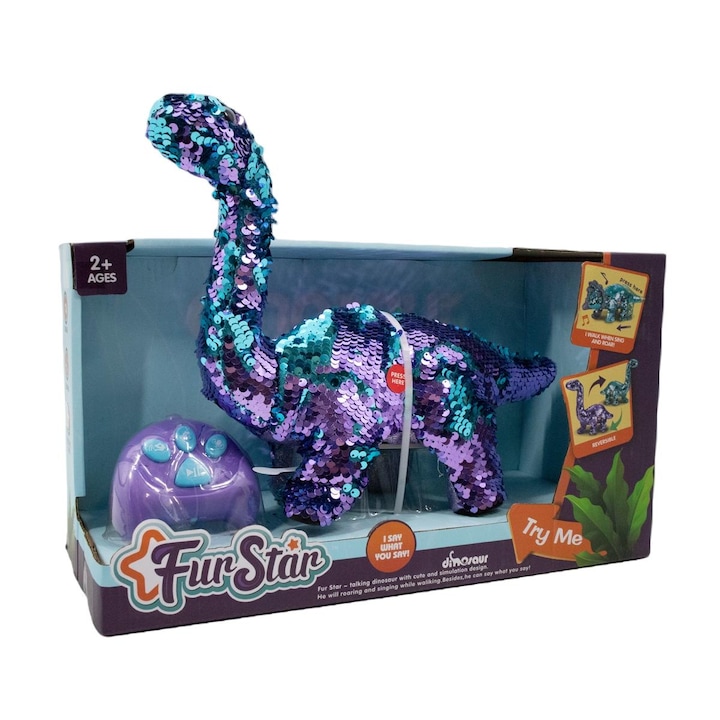 Távirányítós dinoszaurusz, Icom Poland, +2 év, lila/kék