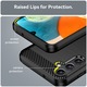 Husa pentru Samsung Galaxy A14 4G / A14 5G - Techsuit Carbon Silicone - Black