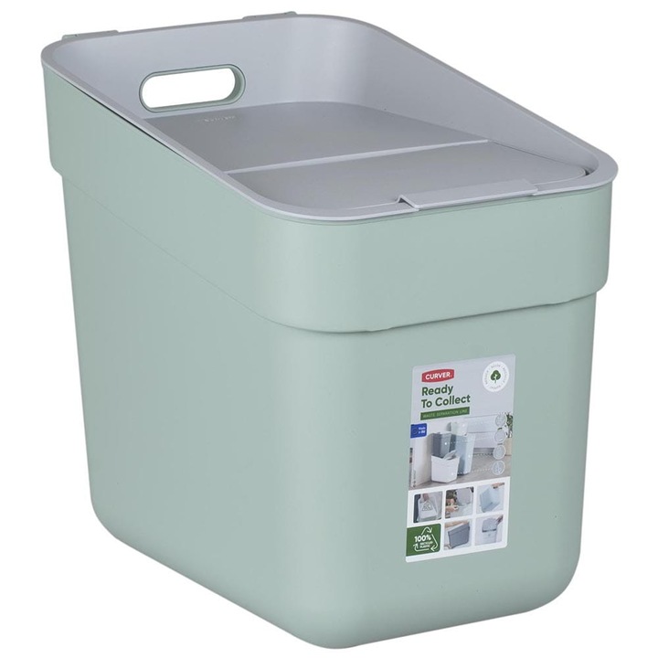 Cos de gunoi Keter, 20 l, Gri/verde