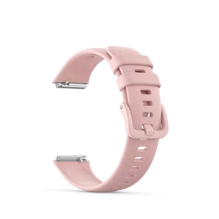 Каишка за Huawei Band 7, силикон, розов