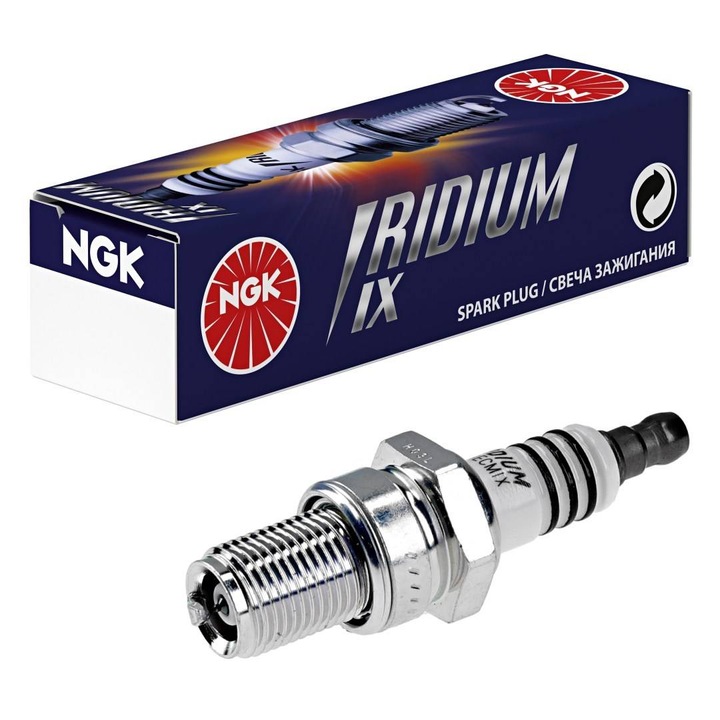 Gyújtógyertya, BR8ECMIX, NGK, KTM SX65/250/300/360, ezüst/fehér