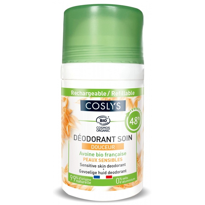 Deodorant BIO delicat cu parfum floral si fructat Coslys, 50 ml
