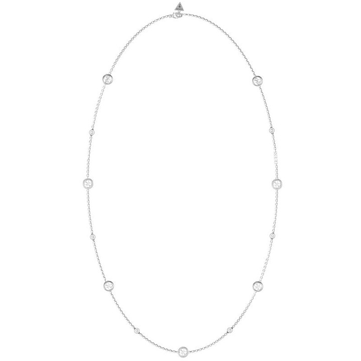 Colier Guess Life in 4G cu cristale JUBN02132JWRHT-U, Argintiu