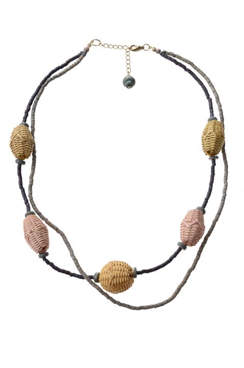 Colier, Gloria Maris Handmade, Paie0456 Multicolor, 61 cm