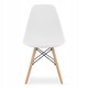 Set 4 scaune dining Scandinav pentru bucatarie, 38x42x82cm, alb