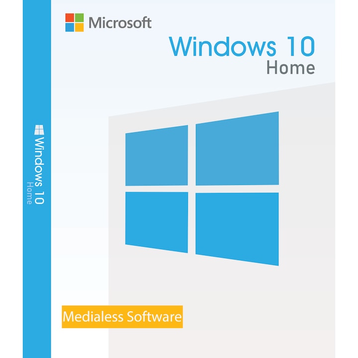 Microsoft Windows 10 Home, 32/64 bit, Multilanguage, Retail, Medialess