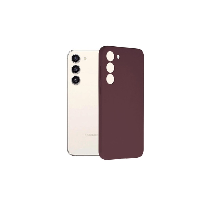 Калъф, съвместим със Samsung Galaxy S23 Plus Techsuit Soft Edge Silicone Plum Violet