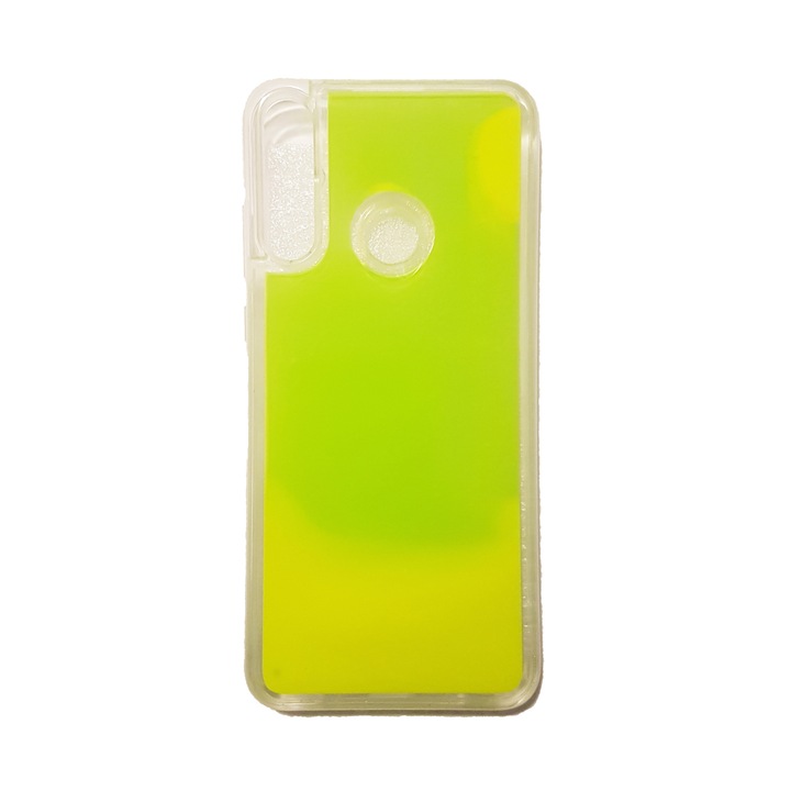 Кейс за Huawei Y6p, Liquid Glow Fluorescent Yellow