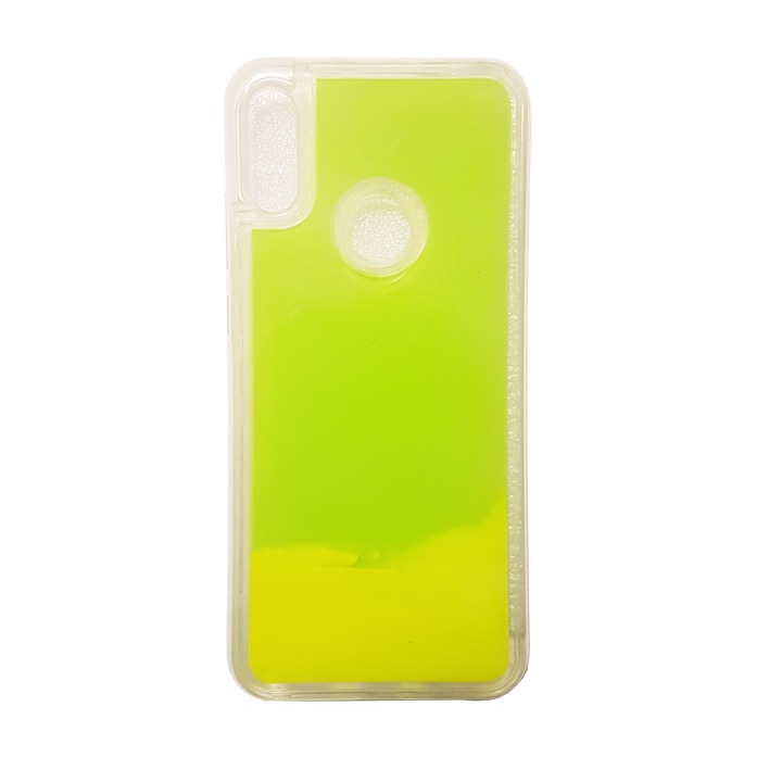 Кейс за Huawei Y6 2019, Liquid Glow, Fluorescent, Yellow