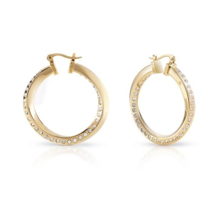 Cercei Guess Hoops Don't Lie JUBE01486JWYGT-U, Auriu
